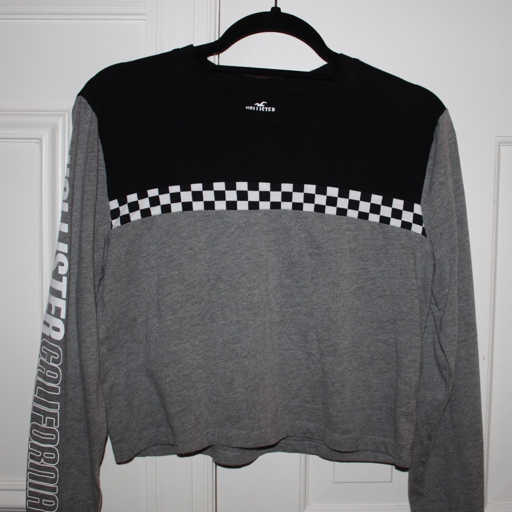 Hollister Cropped, Long Sleeve T-Shirt
